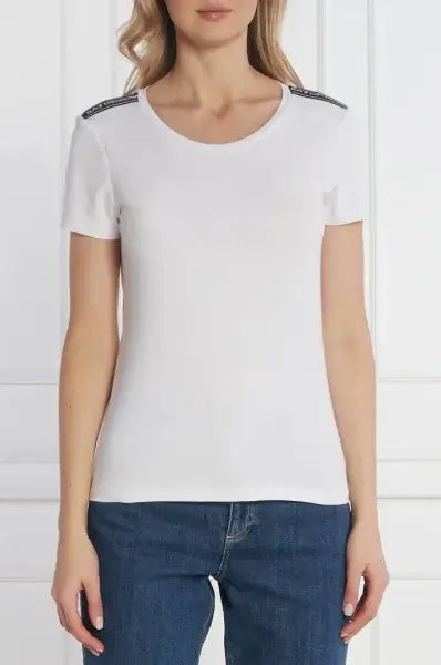 T-shirt girocollo Logo Series in misto cotone organico White